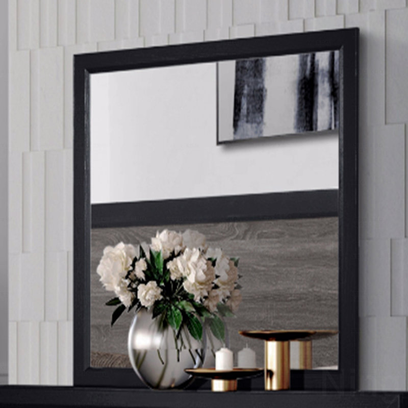 SOLUTO GREY AND BLACK MIRROR