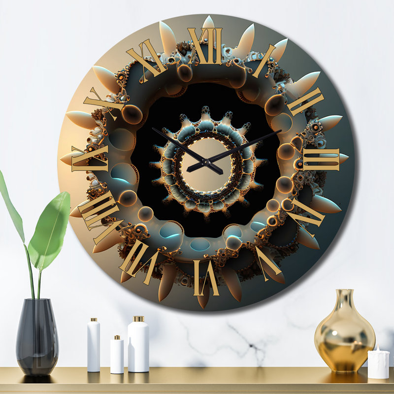 Horloge murale 3D Fractal UniverseI, Grand