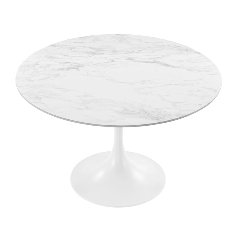Table de salle à manger Flow, Blanc