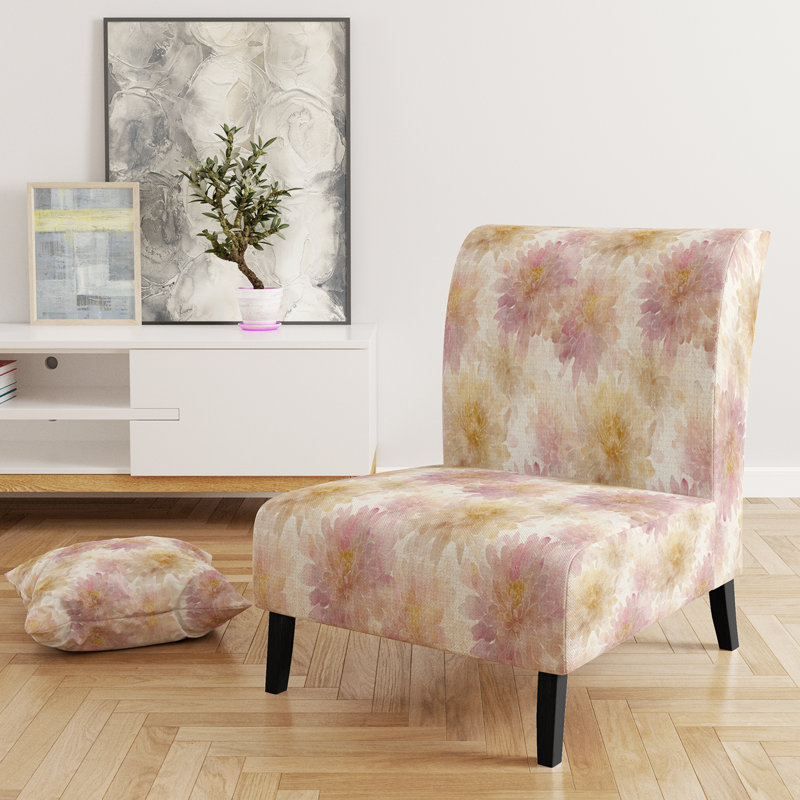 Fauteuil de chambre Floral, Pantoufle sans accoudoirs