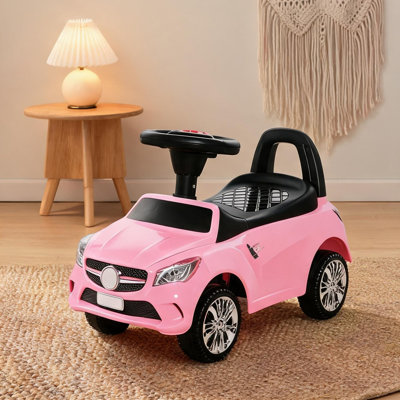 Poussette de jouets pour bébé combinant le rose et les tout-petits de 18 à 36 mois avec Pp rose et acier et 25 x 11 x 14,2