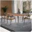  Table de salle à manger rectangulaire avec plateau en placage de frêne au fini chêne 8 personnes-1953992610-1953992637
