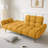 Modern 76.7 in. Flared Arm Linen Rectangle Convertible Sofa-920795755