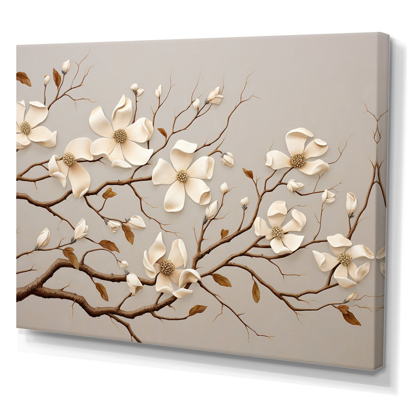 Cornouiller blanc Blossom Harmony I - impression, Toile tendue, H 12 po x l 20 po x P 1 po