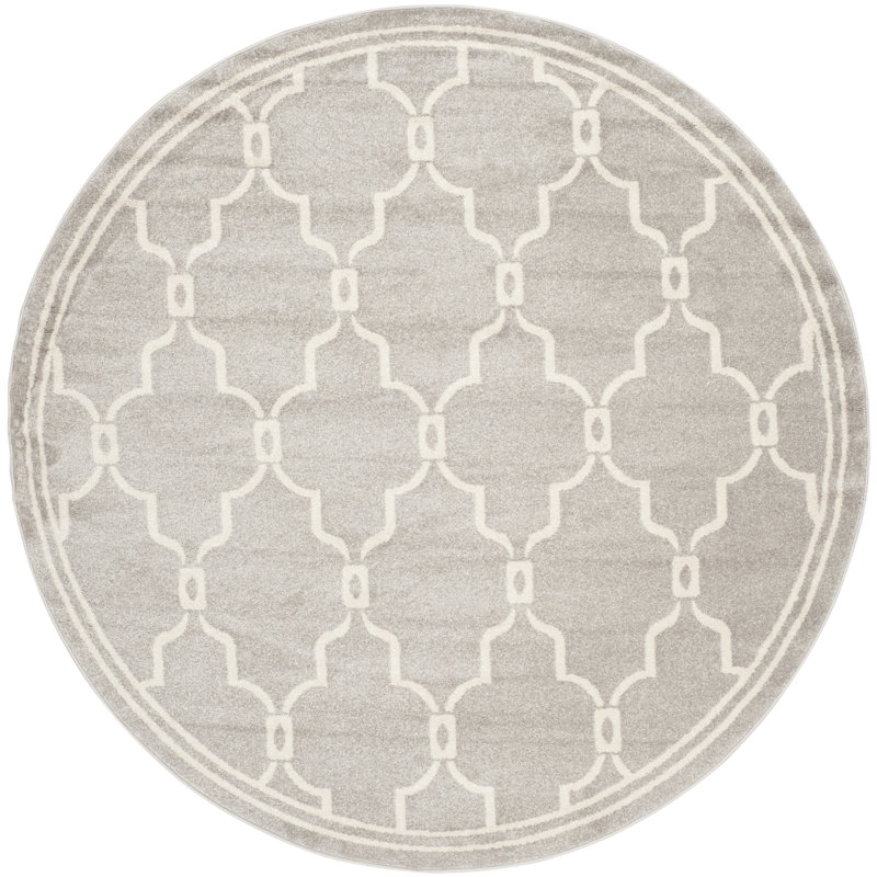 Daneya Performance Geometric Rug, Round 7'