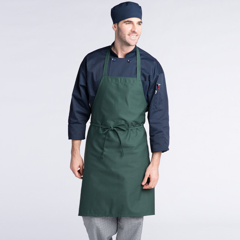 Tablier en tissu croisé rifz, Vert chasseur