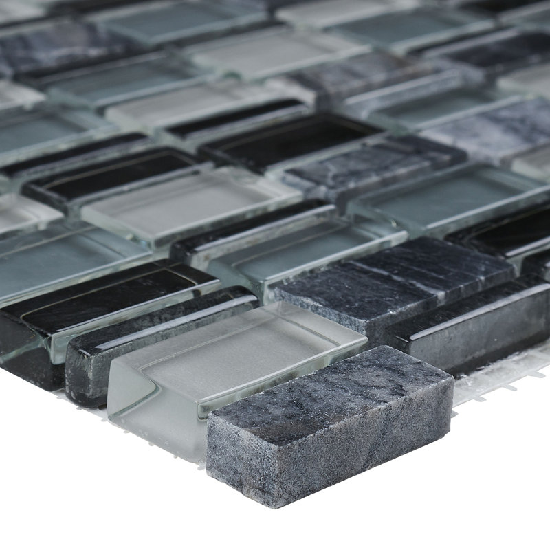 Clio 1 in. x 1 in. Polished Stone Tile, Boreas