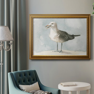 Simple mouette II - peinture sur toile encadrée