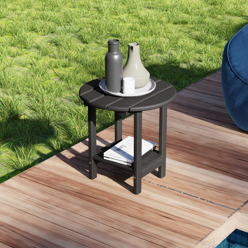 Table d'appoint Adirondack Dhanisha, Noir