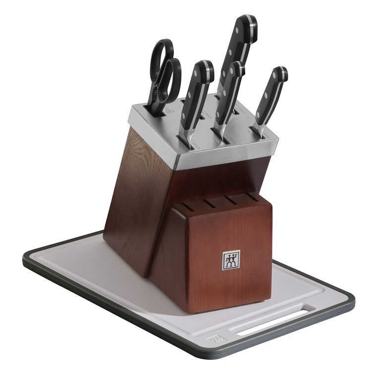 Henckels Modernist 7-pc, Self-Sharpening Knife Block Set, brown