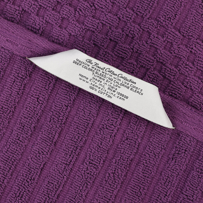 Collection de serviettes en coton Soho Spa, Mauve, Ensemble de serviettes 8 pièces