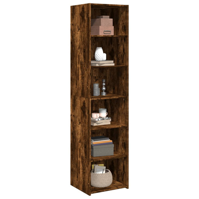 Vidaxl highboard made of wood, 185cm H x 45cm W x 41cm D, Smoked oak