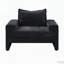 Fauteuil surdimensionné rembourré en chenille avec accoudoirs larges-651044840