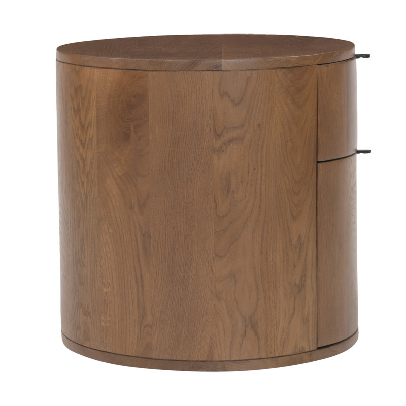 THEO TWO DRAWER NIGHTSTAND, Brown