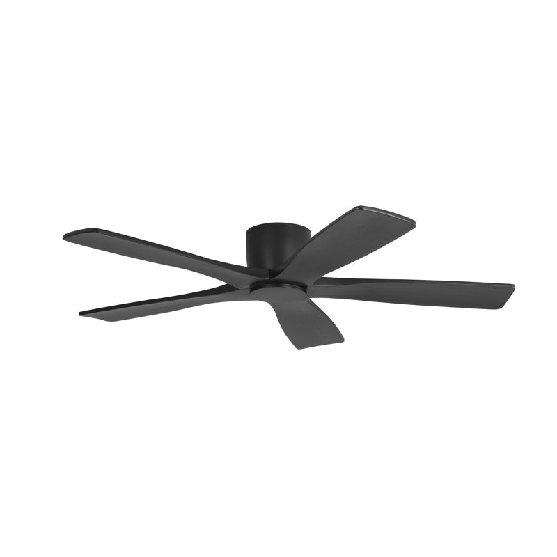 Ventilateur de plafond encastré Milan DC, 54", Noir, Noir