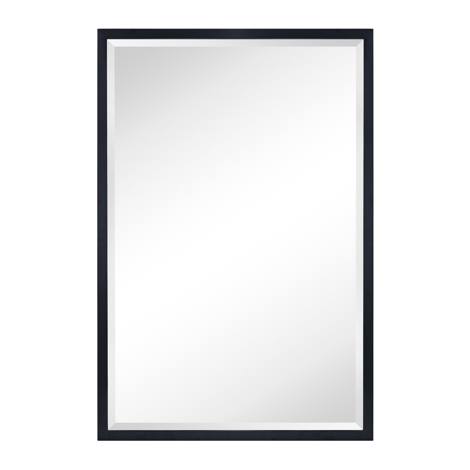 Haddison Recessed Framed Medicine Cabinet with Mirror and Adjustable Shelves, 30" x 20", Matte Black