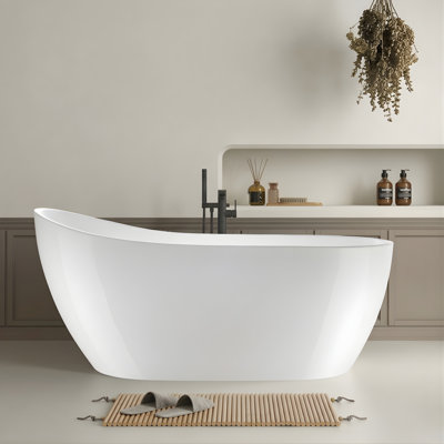 Amara Acrylic Freestanding Soaking Bathtub