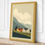 Houses and Mountains Scandinavian - Wrapped Canvas-93386569-93386573