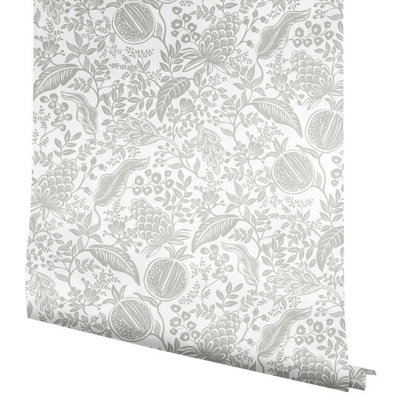 Rifle Paper Co. Pomegranate 27' L x 27" W Smooth Wallpaper Roll