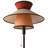 Mid-century Modern Floor Lamp With Fabric Dual Shade, Pull Chain Switch, Black Base – E26 Bulb Compatible