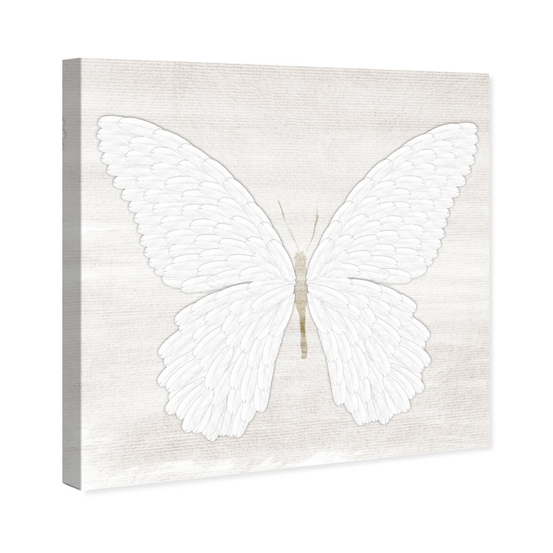 «Animals Butterfly Love Cabin / Lodge», reproduction d'art sur toile blanche, H 20 po x l 20 po x P 0,8 po