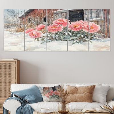 Bernard - par des pivoines - art mural traditionnel