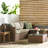 Tropical Resort Palm Leaves Outdoor Square Pillow Cover & Insert-1651572626-1651572627
