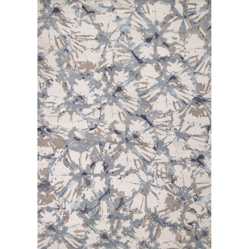 Shibori Abstract Area Rug, Rectangle 10' x 14'