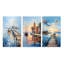 «Pier and Dock Nautical», 3 pièces sur toile-1541415847-1541415848