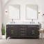 Meuble-lavabo double avec comptoir