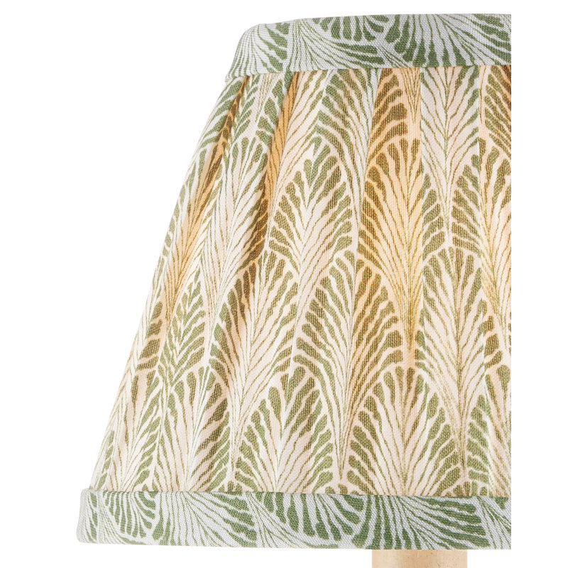 Plume Tapered Chandelier Shade, Green