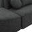 Boneless Couch Modular Sectional Sofa 114.9" Free-Combined Sofa Couch Sofa Bed Compression Sofa With Deep Seating And Curved Design For Living Room, Black-2129475285