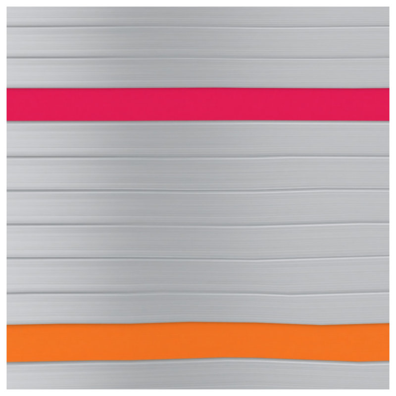 Édredon gris à rayures en métal, Simple extra long
