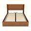 Tête de lit de 44,5 po, lit plateforme grand avec rangement-85852130-85852131