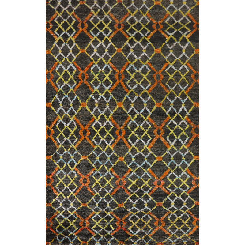 Tapis indien marocain Trellis 6 x 9