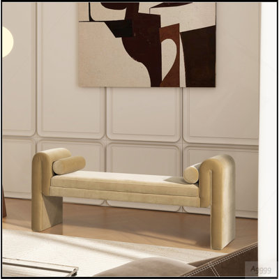 Banc avec accoudoirs arqués 60,5 po Mason