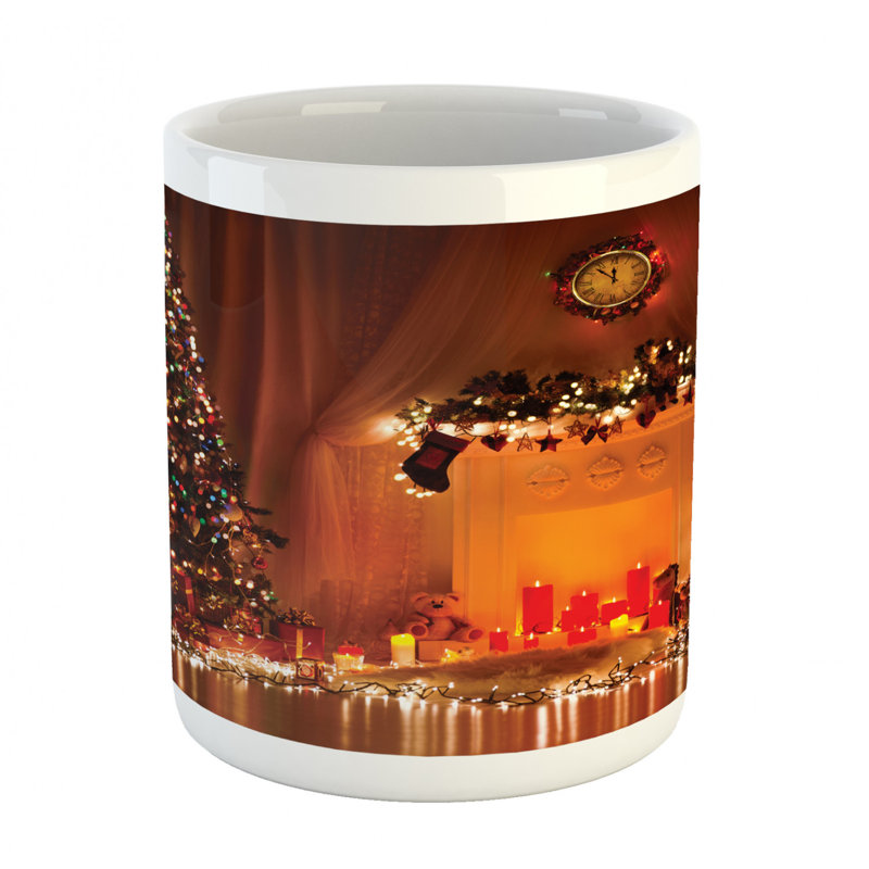 Grande tasse à café romantique xmas