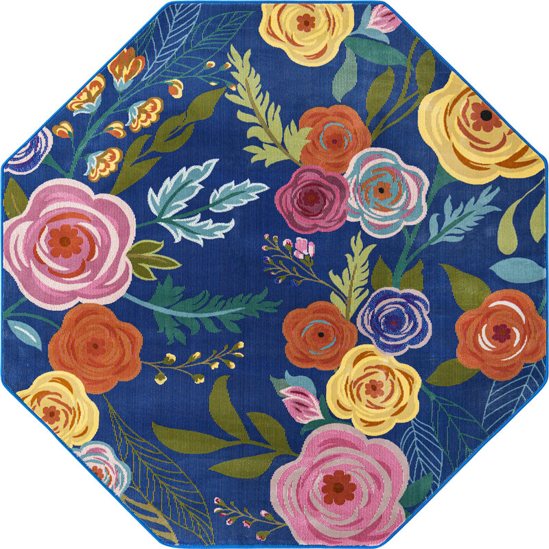 Floral Indoor Rug, Rectangle 10' x 14'