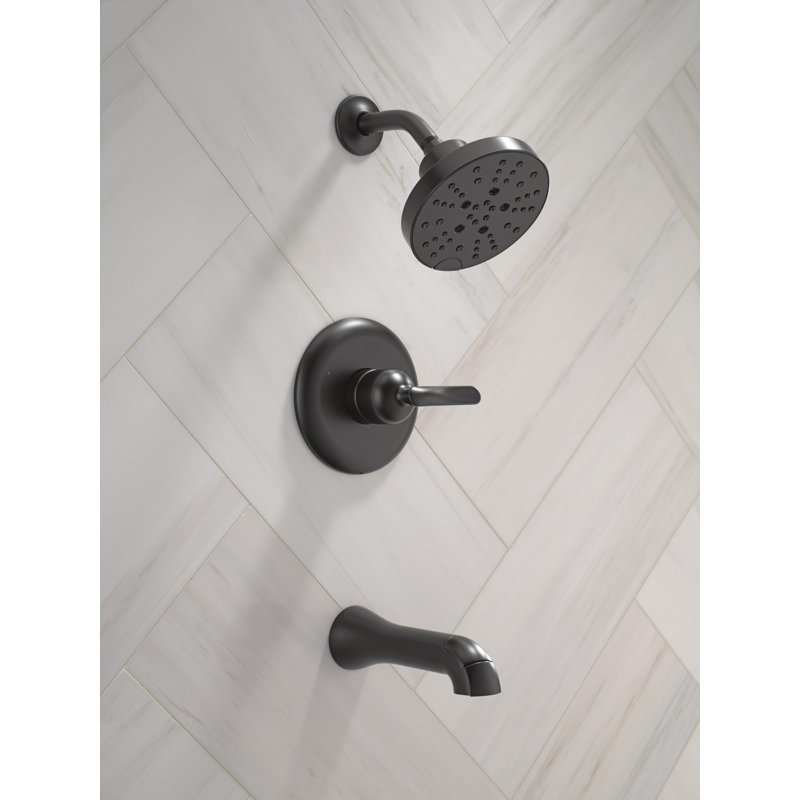 14 Series Tub Shower Trim, Matte Black