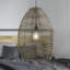 Luminaire suspendu en forme de cône en laiton tissé 12,25 po Atmore - Beachcrest Home ™-690688276-690685633