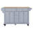 Kitchen Island With Rubber Wood Countertop, Kitchen Cart On 5 Wheels With Storage Cabinet And 5 Drawers For Dinning Room-40291990