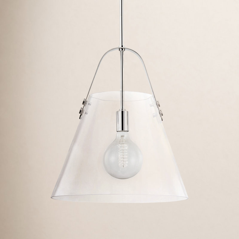 Ahava 1 - Light Single Pendant, Polished Nickel
