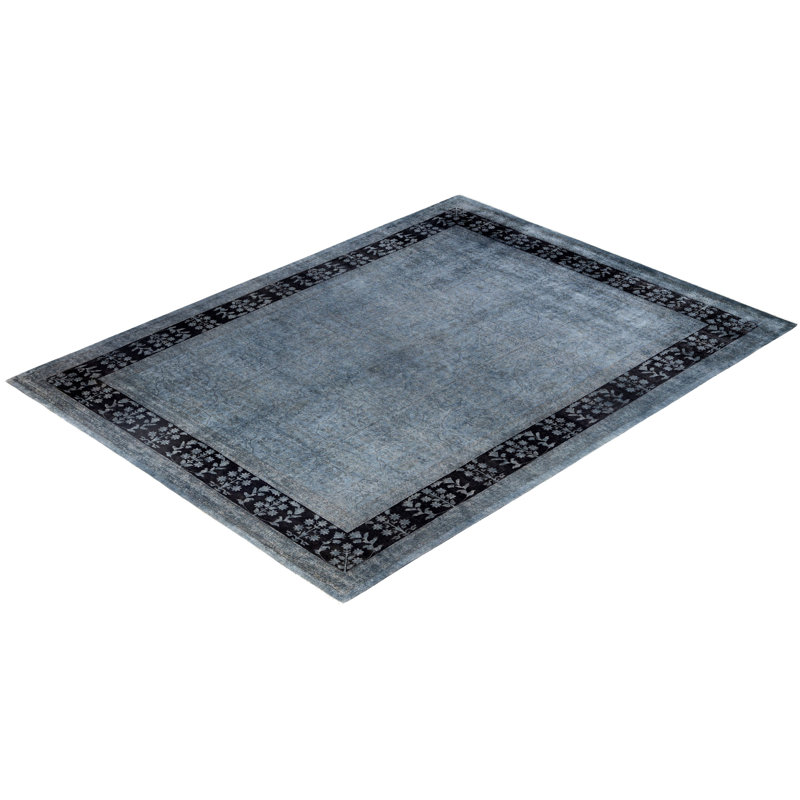 Overdyed One-of-a-Kind 9' 1" X 12' 3" Hand Knotted Area Rug
