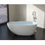 Baignoire autoportante en résine mate avec trop-plein et drain 58,5 po x 28,7 po Badeloft BW-01-S-M-71526181