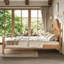 Lit plateforme double avec tête de lit chic, cadre de lit en bois massif avec support à lattes, aucun sommier tapissier requis-1591954637-1591954632