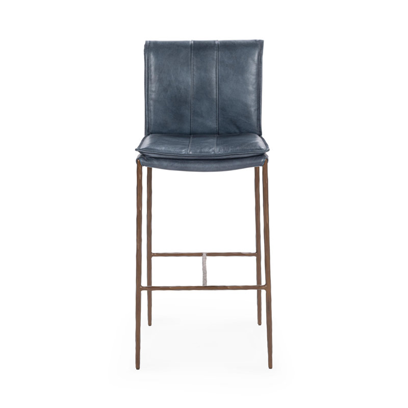 Mayer 26 Counter Stool Antique Brown, Ocean Blue, Bar Stool (31" Seat Height)