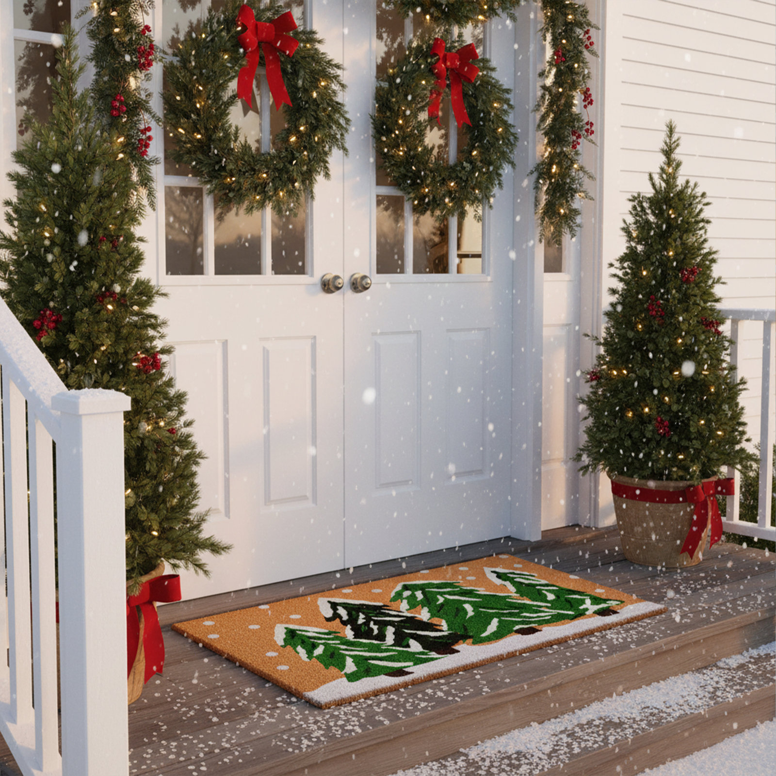 Apex Non-Slip Christmas Outdoor Doormat, 3' x 6'