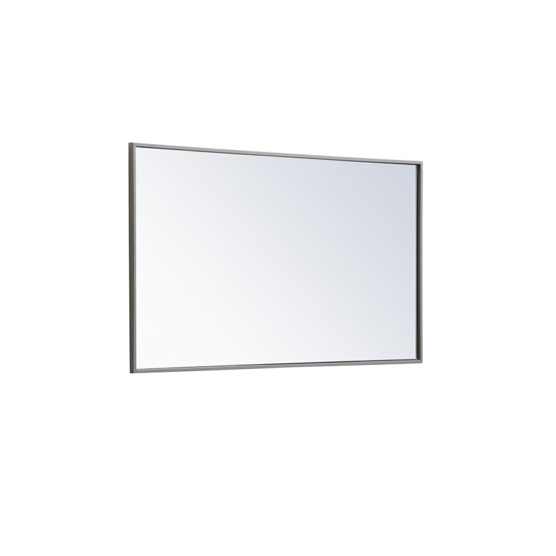 Miroir mural Sabine, 40 po x 24 po, gris