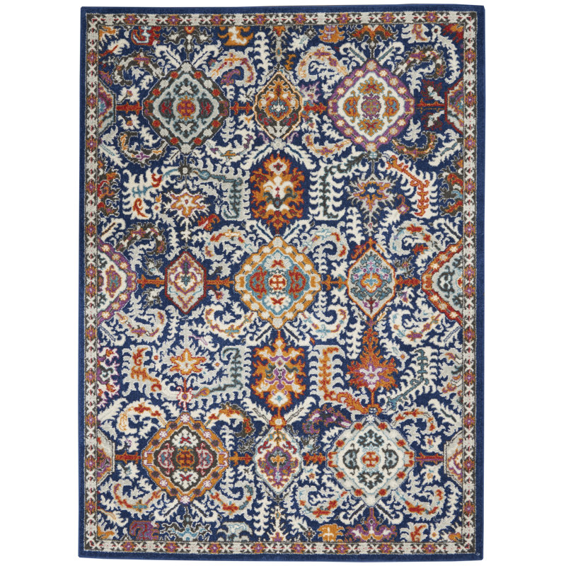 Oriental Indoor Rug, Rectangle 3'9" x 5'9"