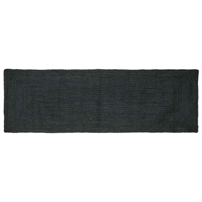 Solid Colour Hand Braided Area Rug